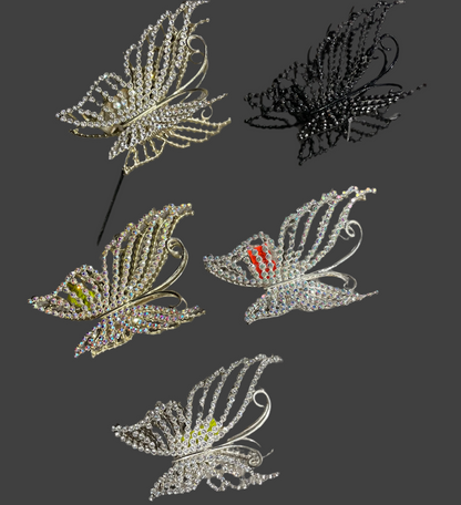 Pinza de Mariposa Con Brillos - Bling Bling