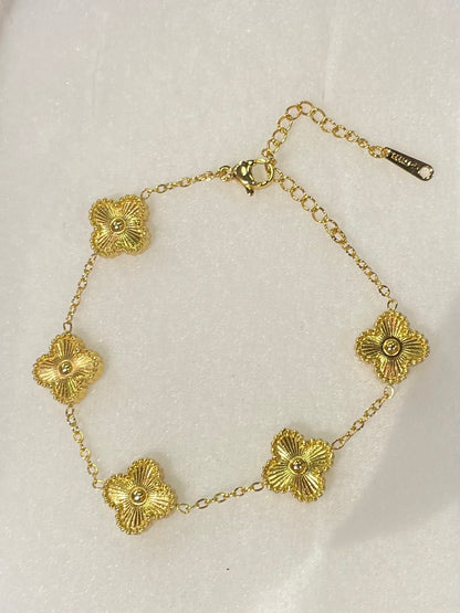 Pulsera tipo Van Cleef en Acero Inoxidable - Bling Bling