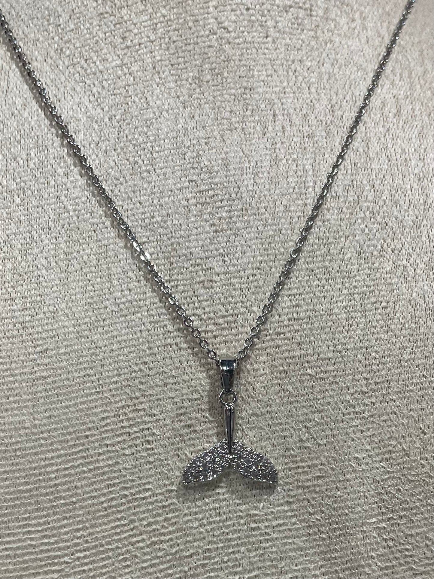 Collar de Zirconia con dije de Cola de Sirena - Bling Bling