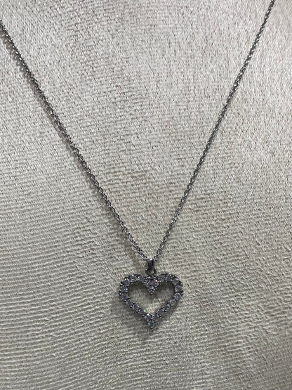 Collar de Zirconia con dije de Corazón - Bling Bling