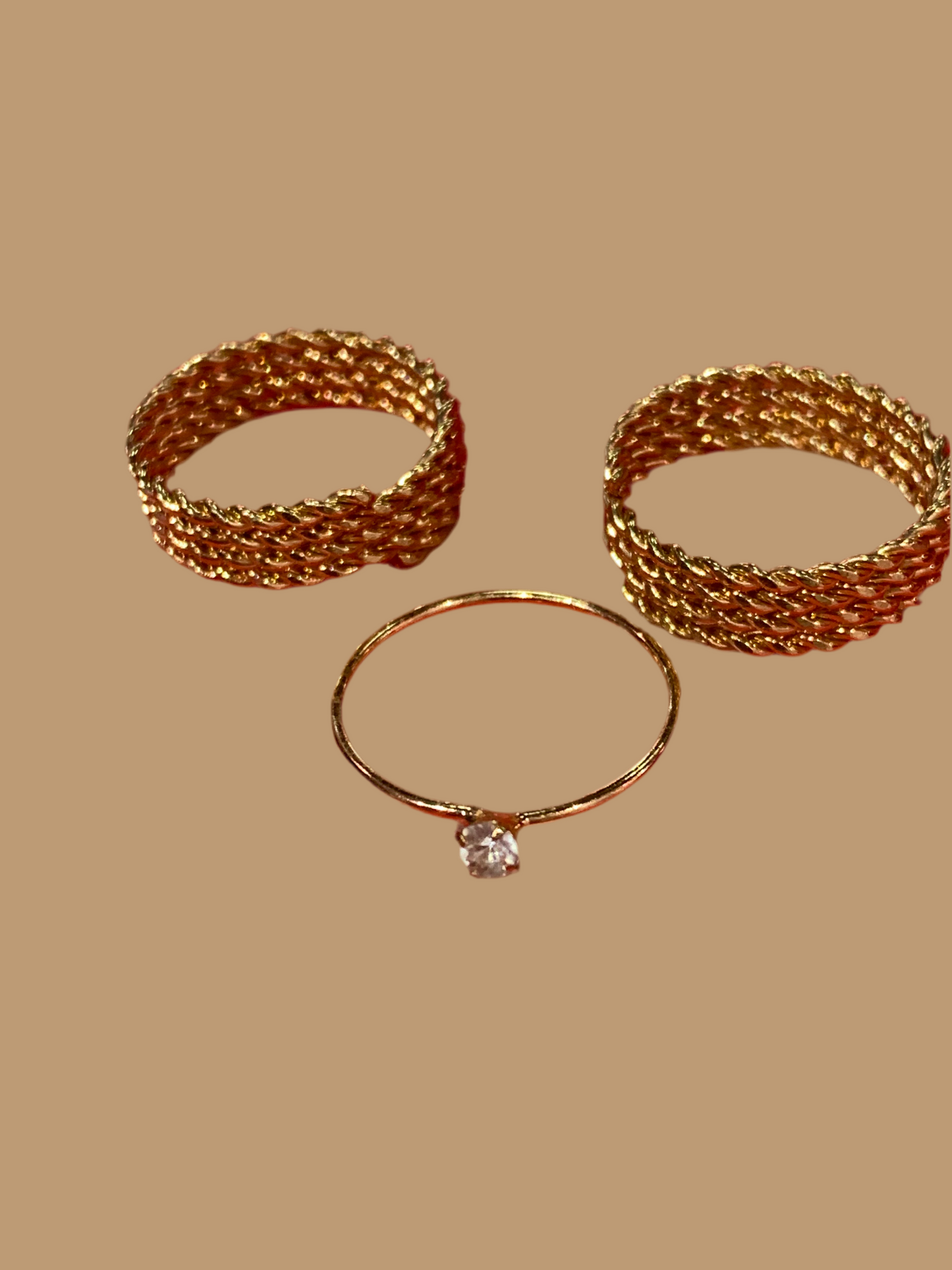 Anillo triple -  bling bling