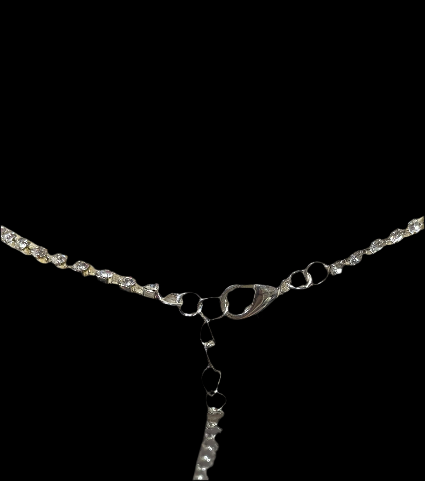 Juego de Collar y Aretes en Plateado - Bling Bling