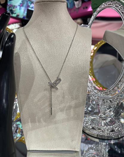 Collar de Zirconia con colgante ovalado - Bling Bling