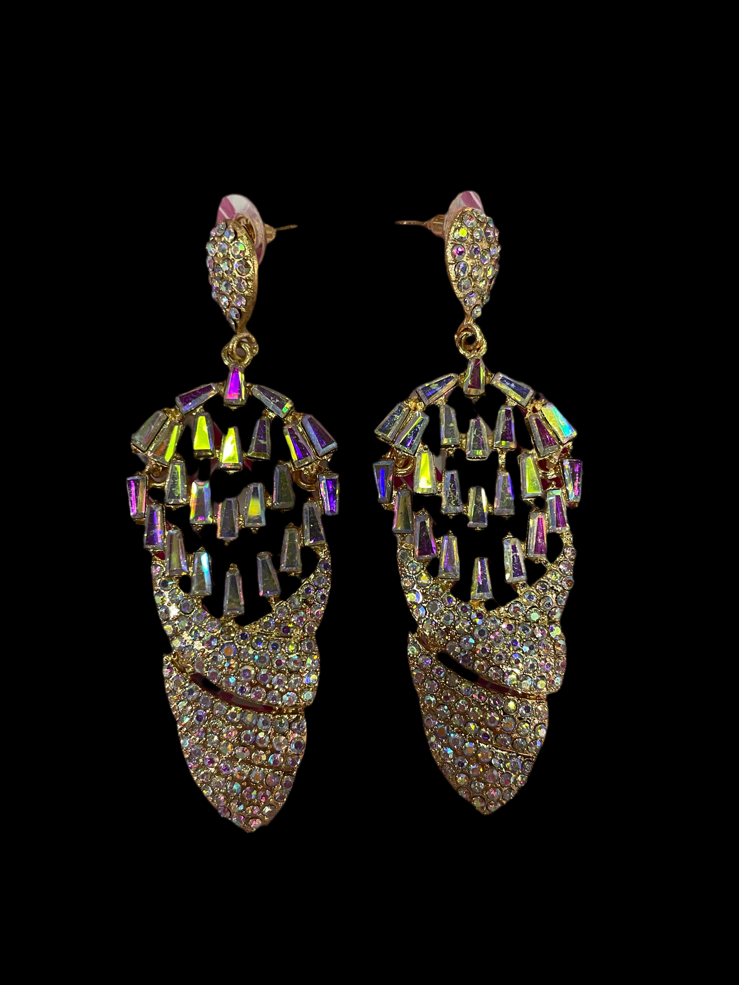 Aretes largos en dorado diseños - Bling Bling