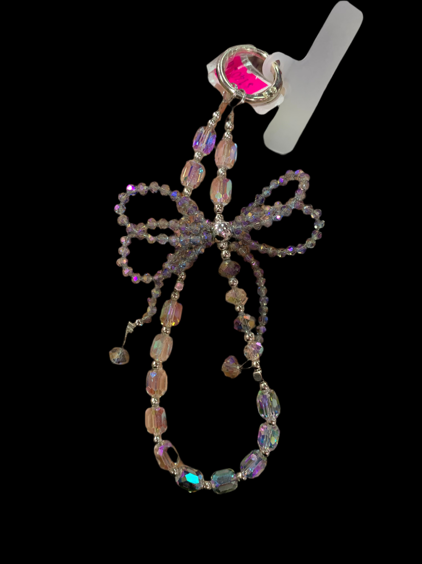 Llavero de moño pedrería - cristal