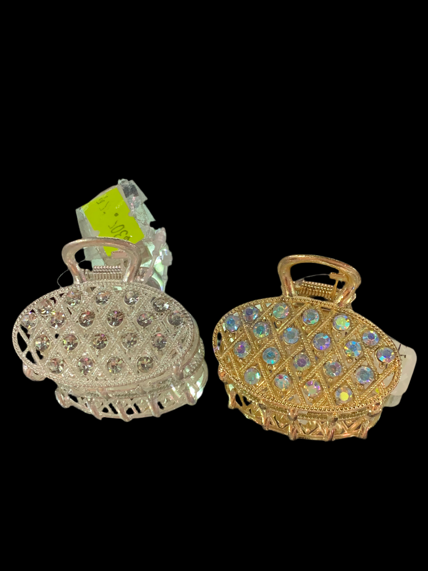 Mini pinza metálica ovalada - Bling Bling