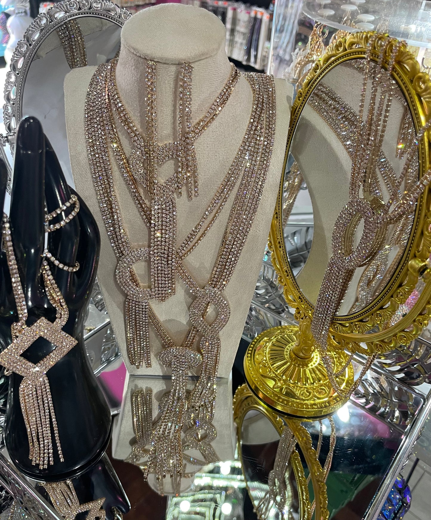 Juego de Collar largo para Fiesta - Bling Bling