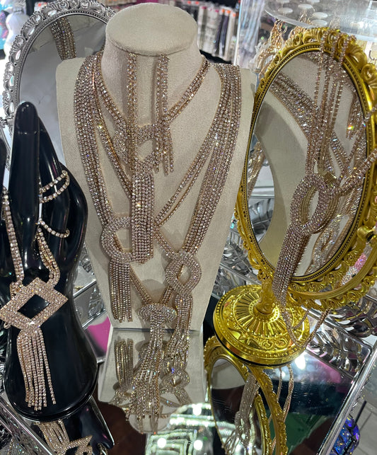 Juego de Collar largo para Fiesta - Bling Bling