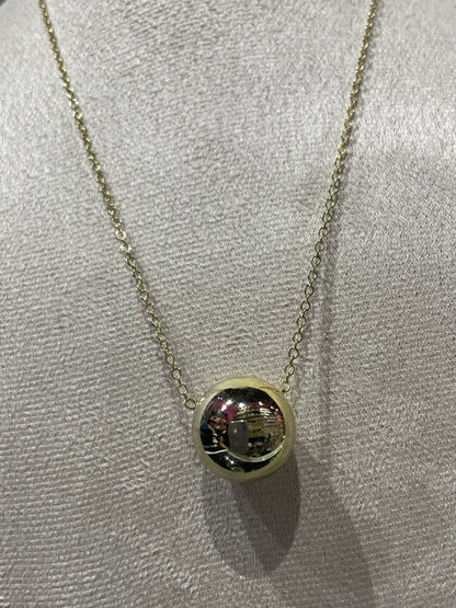 Collar con Dije liso en Dorado - Bling Bling