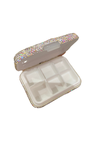 Pastillero decorado - cristal