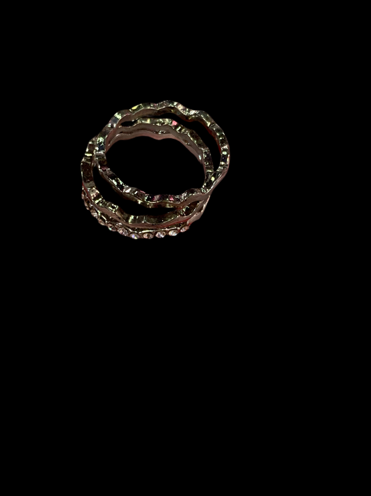 Anillos triples  - bling bling