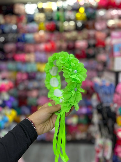 Corona De Flores(Ajustable) - Los Moños De Kari