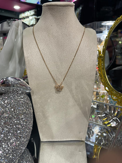 Collar de Zirconia con dije de Corona de Reina - Bling Bling