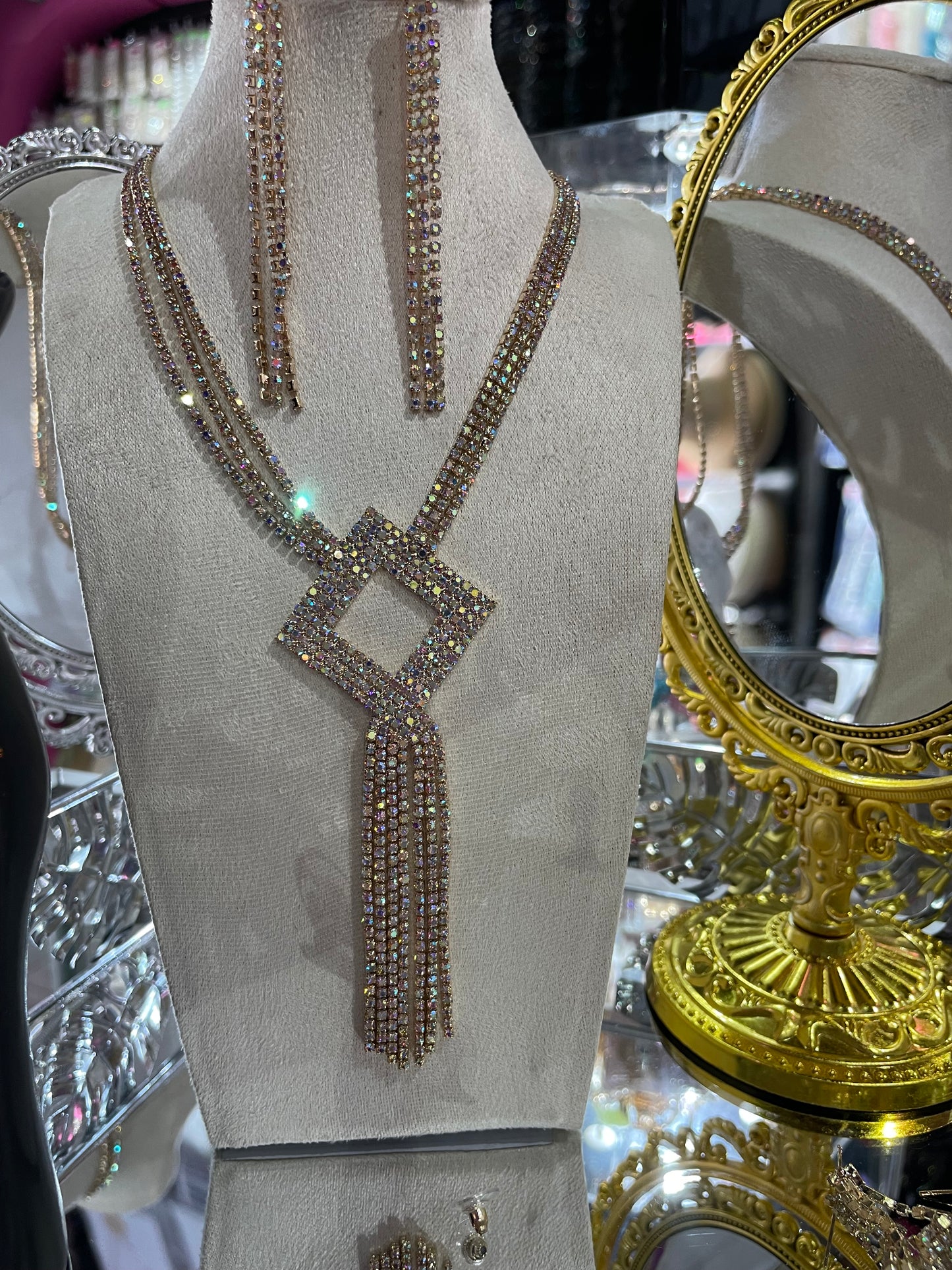 Juego de Collar largo para Fiesta - Bling Bling