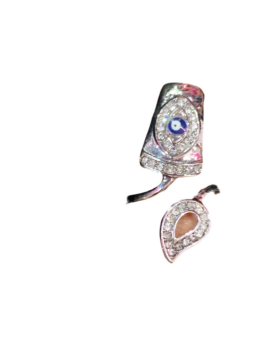Anillo alto decorado - bling bling
