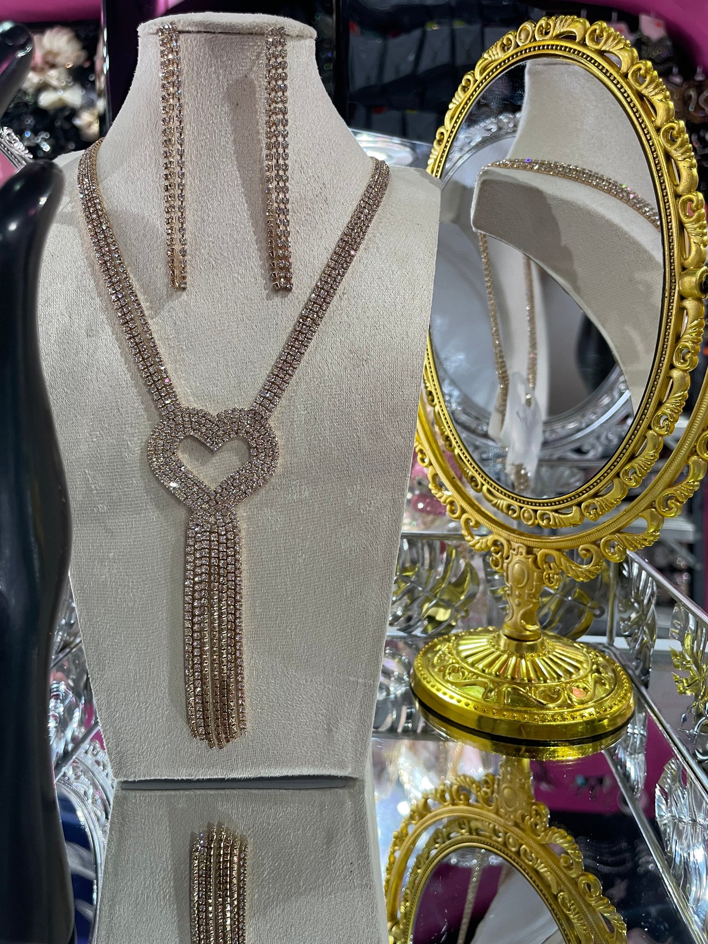 Juego de Collar largo para Fiesta - Bling Bling