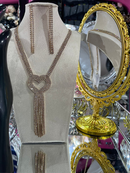 Juego de Collar largo para Fiesta - Bling Bling