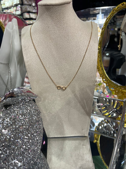 Collar de Zirconia con dije de Infinito - Bling Bling