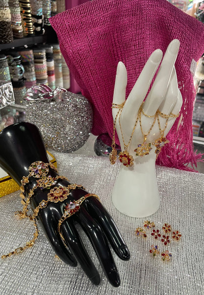 Conjunto de Joyería con dije de Flor - Bling Bling