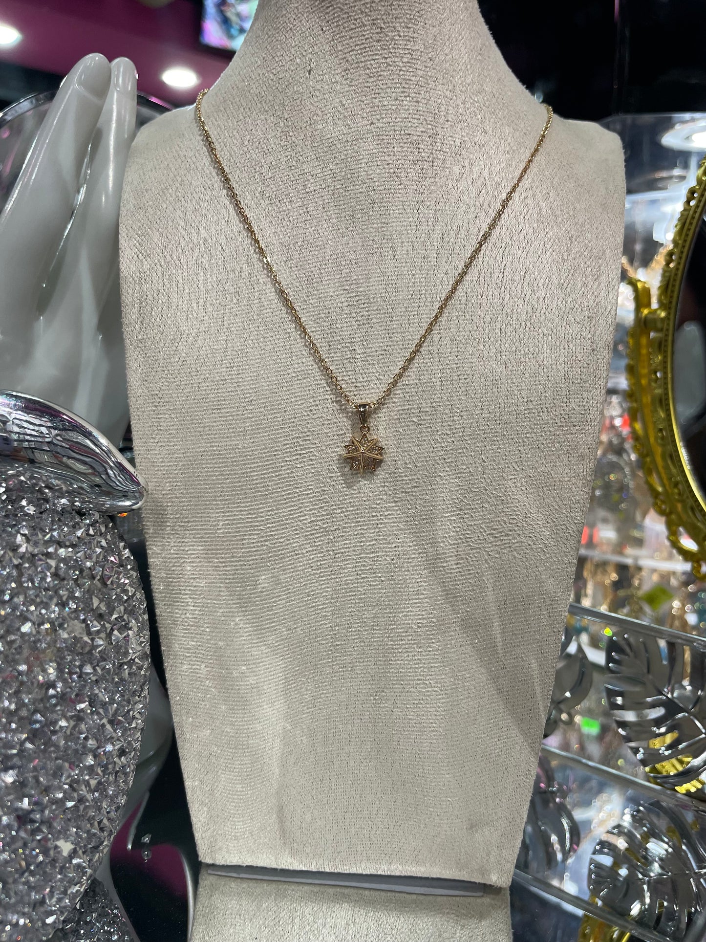 Collar de Zirconia con dije de Estrella - Bling Bling