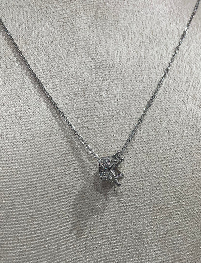 Collar de Zirconia con dije de Corona - Bling Bling