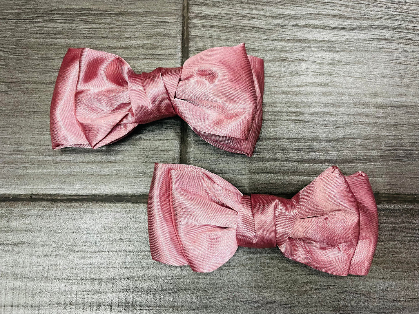 Moño Doble Satinado(Par) - Los Moños De Kari