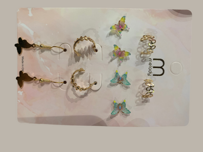 Aretes paq.4 aretes - Bling Bling