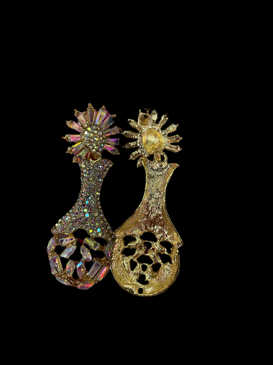 Aretes largos en dorado diseños - Bling Bling