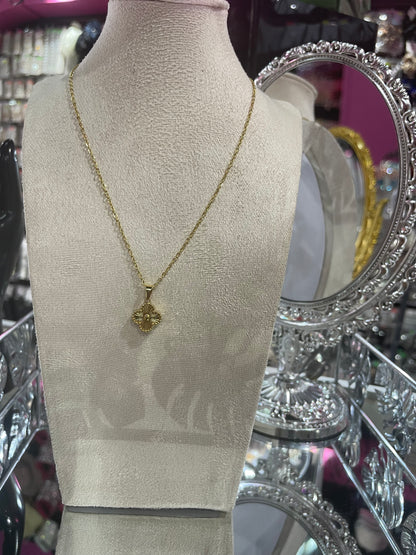 Collar Tipo Van Cleef en Acero Inoxidable - Bling Bling