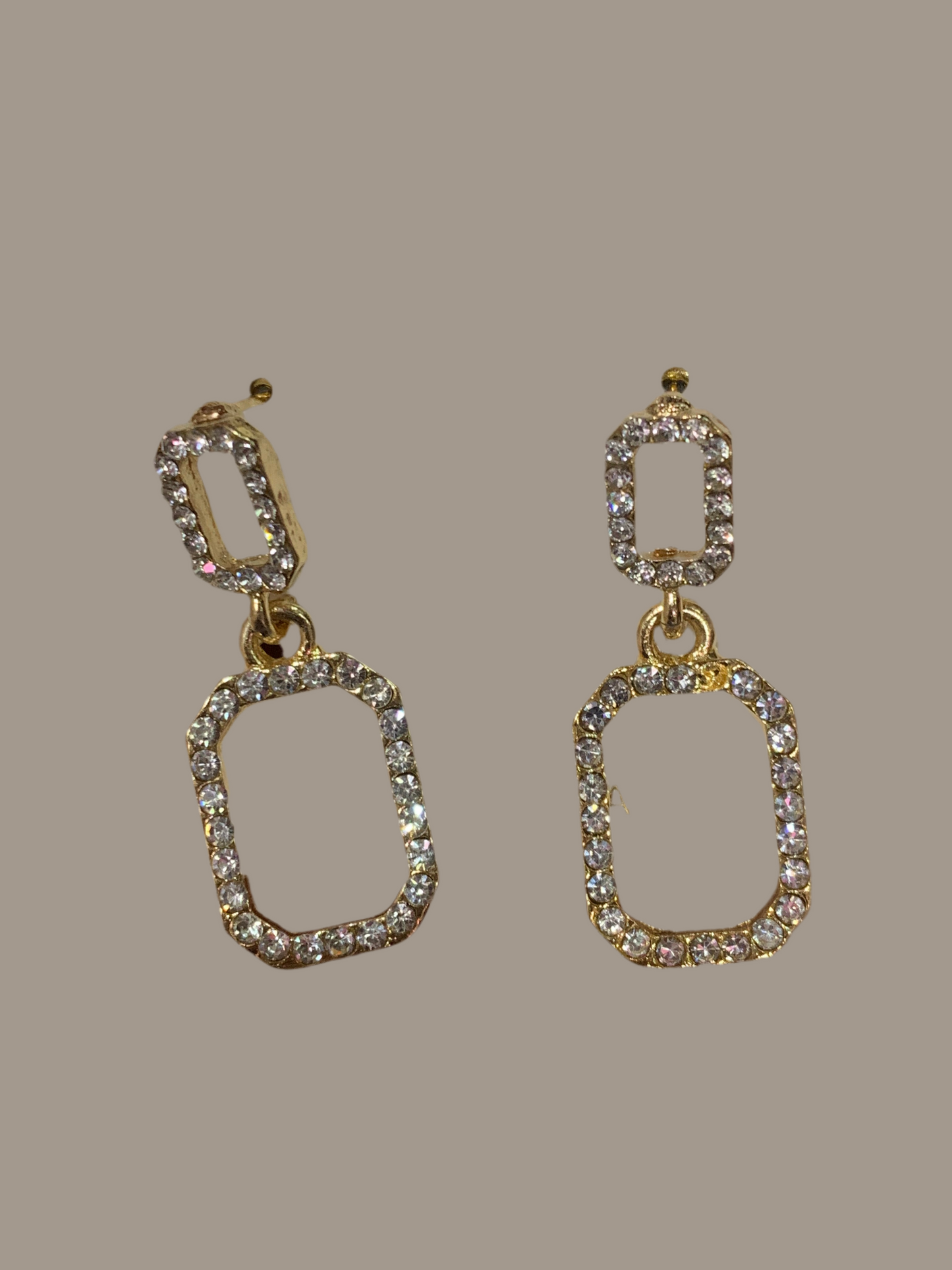 Aretes cuadrados - Bling Bling