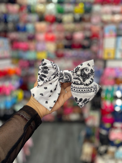 Moño Estampado De Pañuelo - Los Moños De Kari