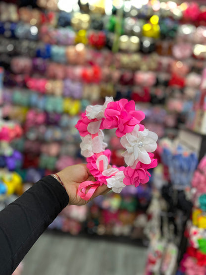 Corona De Flores(Ajustable) - Los Moños De Kari