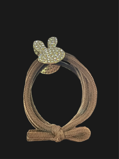 Liga para Cabello con adorno de Trébol y Conejito - Bling Bling