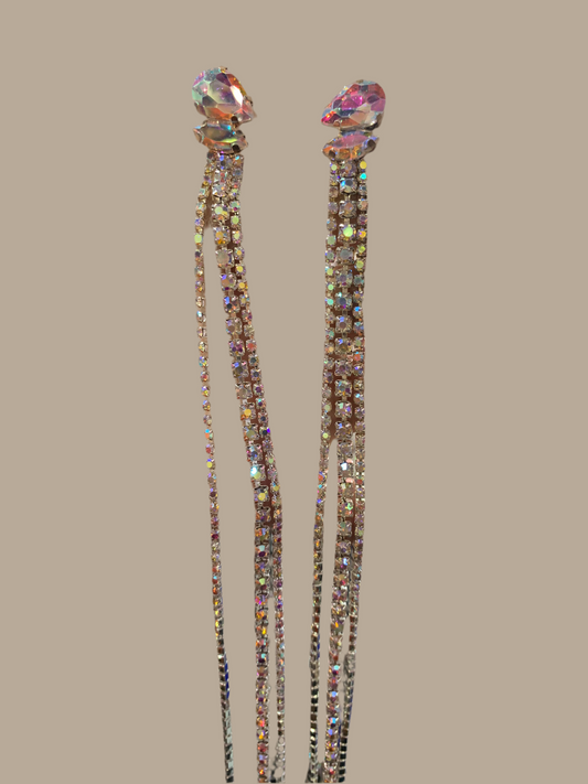 Aretes largos -Bling Bling