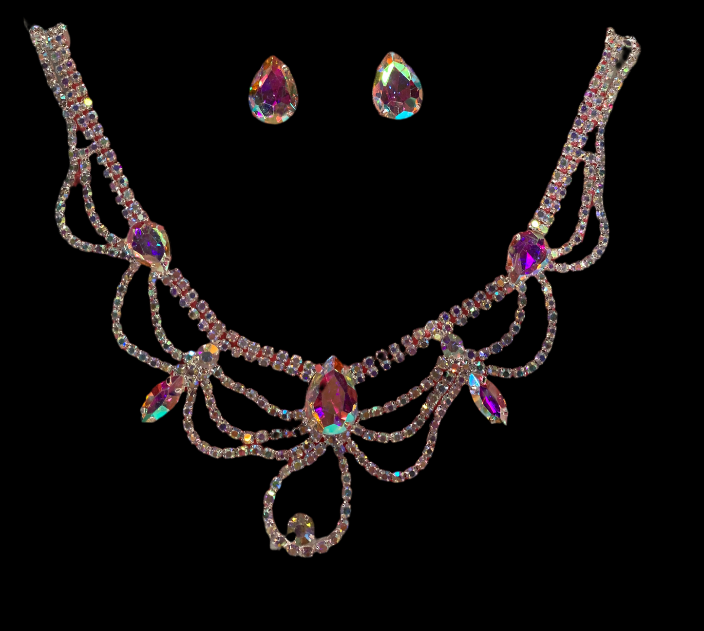 Juego de collar con aretes (sencillo)