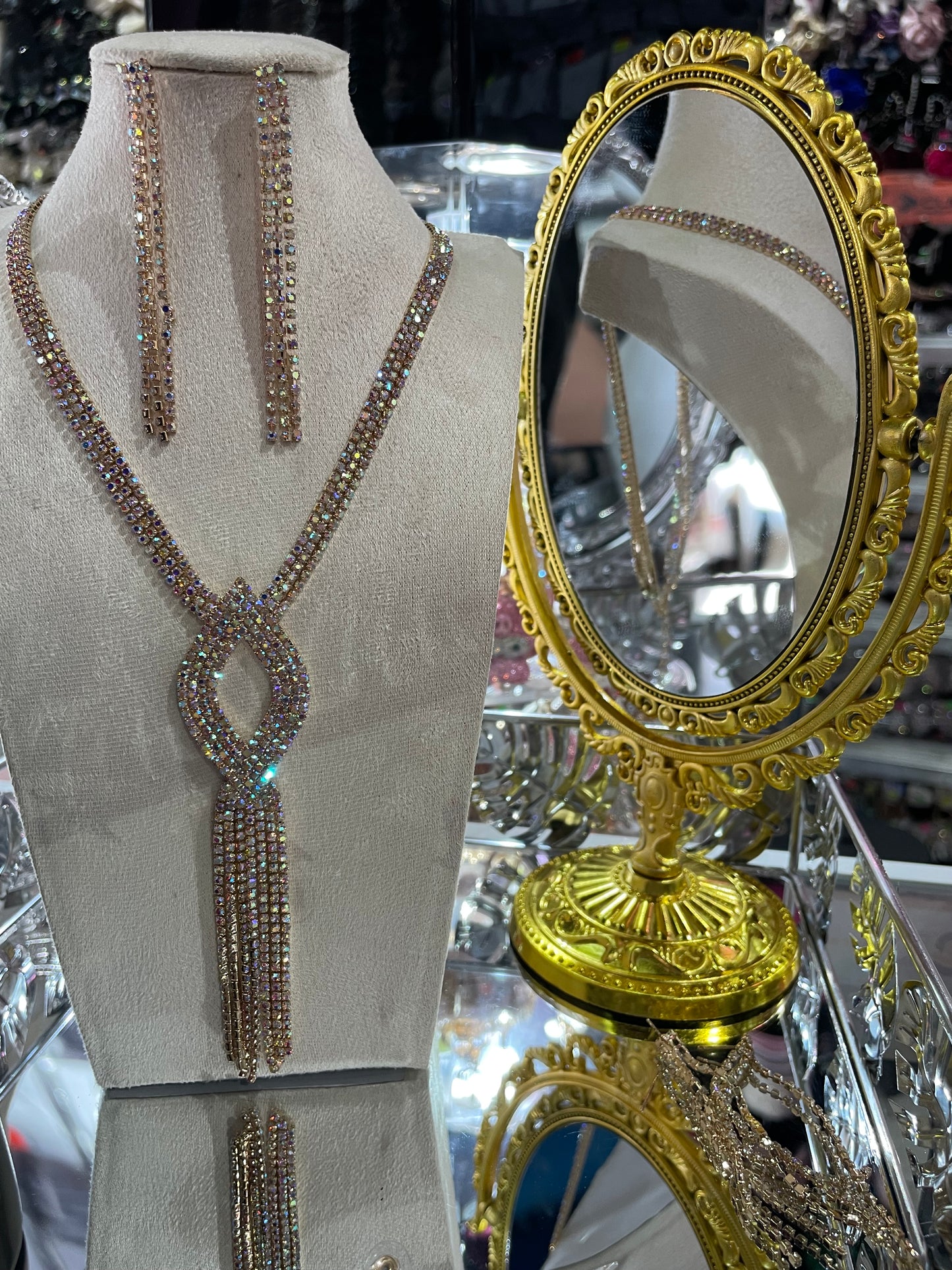 Juego de Collar largo para Fiesta - Bling Bling