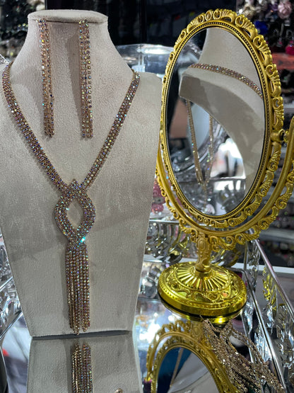 Juego de Collar largo para Fiesta - Bling Bling