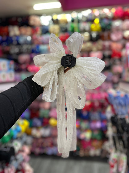 Pinza De Organza Con Pedrería- Los Moños De Kari