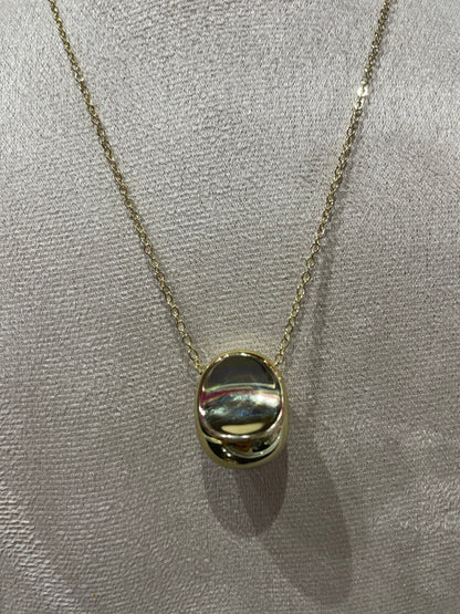 Collar con Dije liso en Dorado - Bling Bling