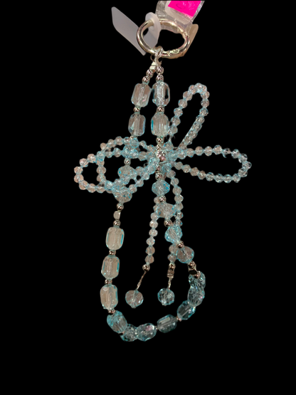 Llavero de moño pedrería - cristal