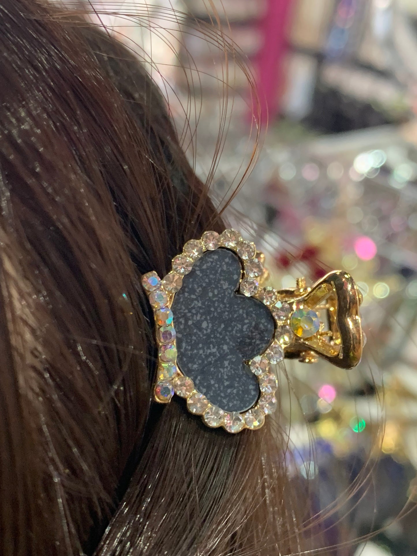 Mini pinza dorado y negro - Bling Bling