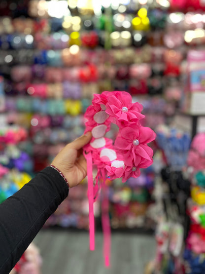 Corona De Flores(Ajustable) - Los Moños De Kari