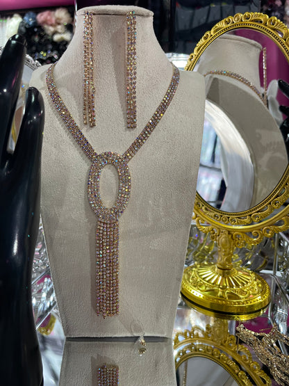 Juego de Collar largo para Fiesta - Bling Bling