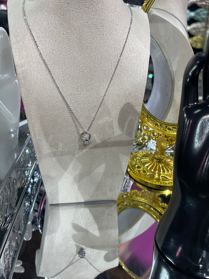 Collar de Zirconia con dije de Anillo - Bling Bling