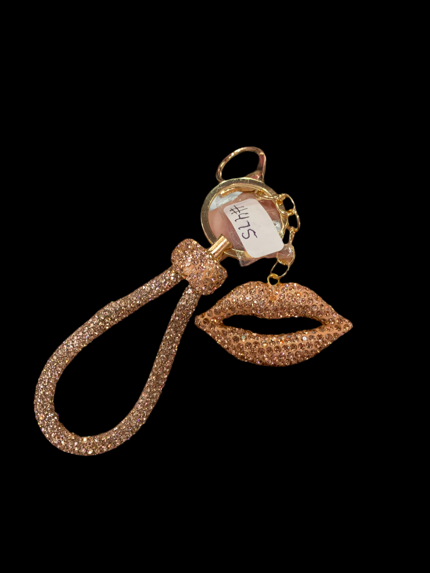 Llavero de beso -  cristal