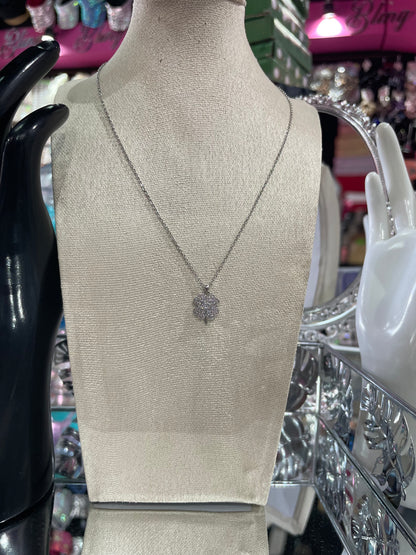 Collar de Zirconia con dije de Trébol - Bling Bling