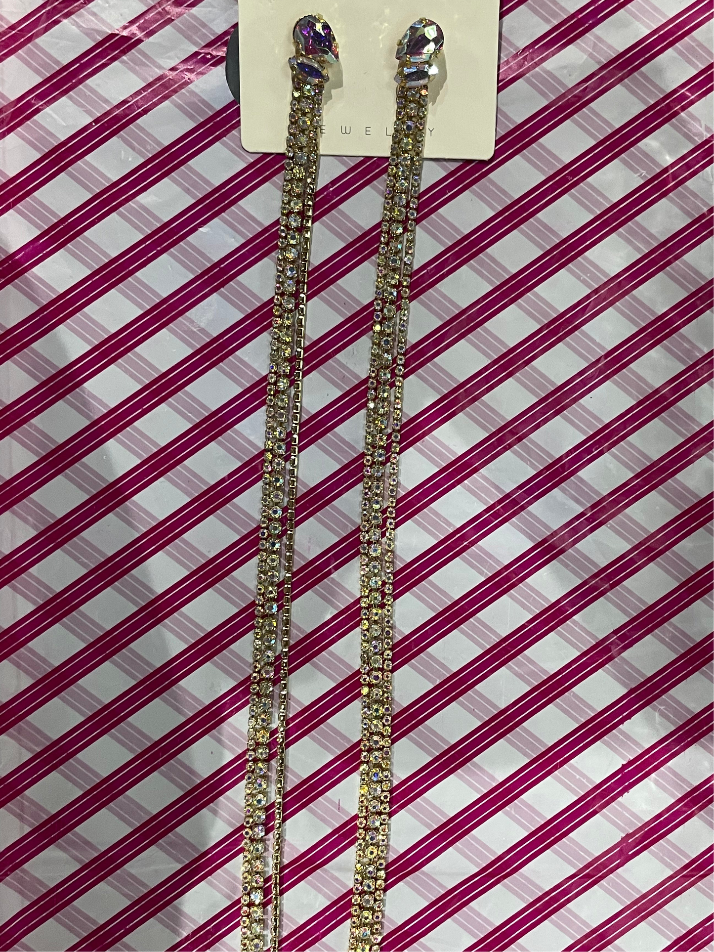 Aretes largos -Bling Bling