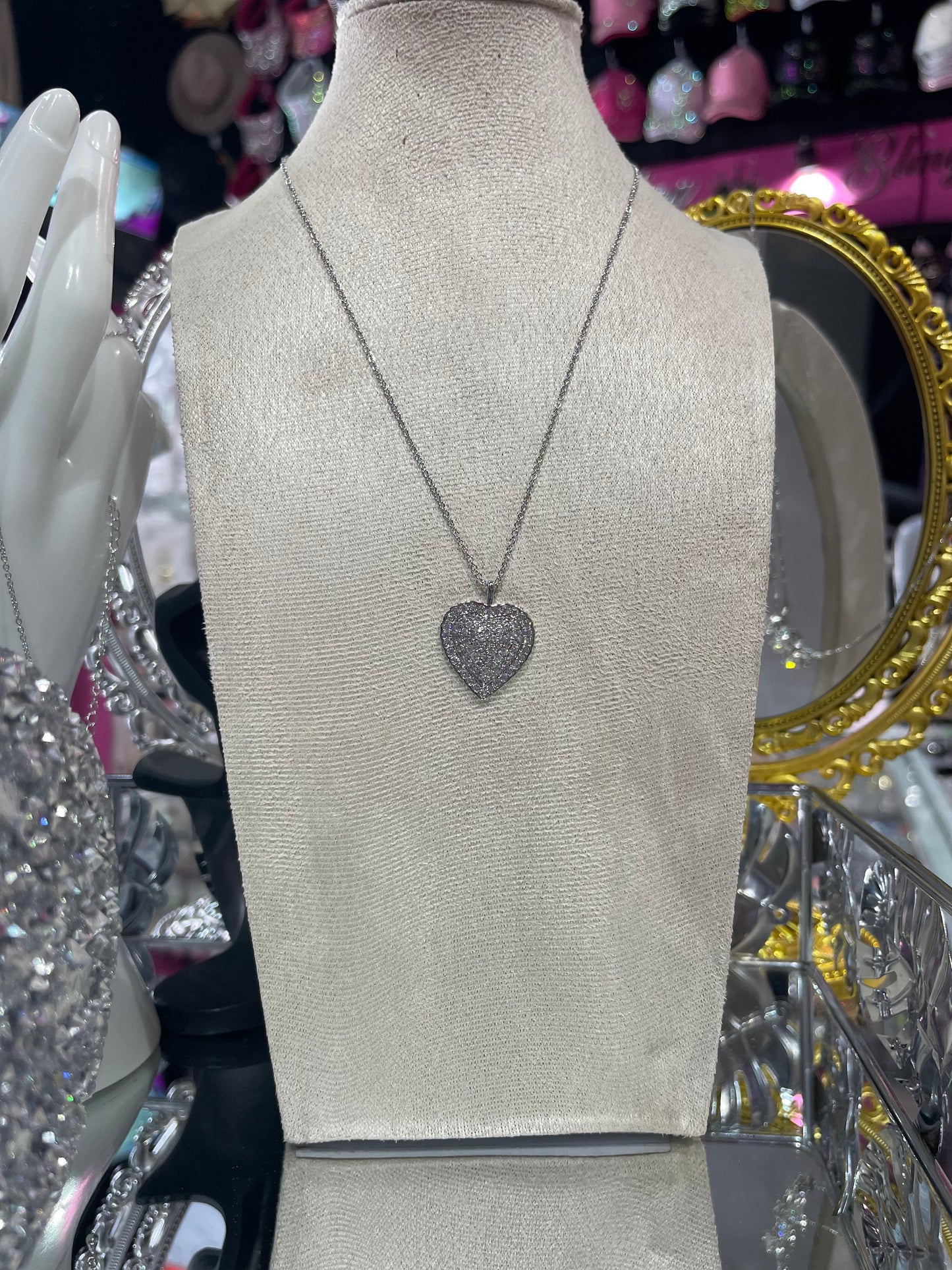 Collar de Zirconia con dije de Corazón - Bling Bling