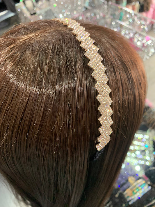 Diadema de triángulos - bling bling