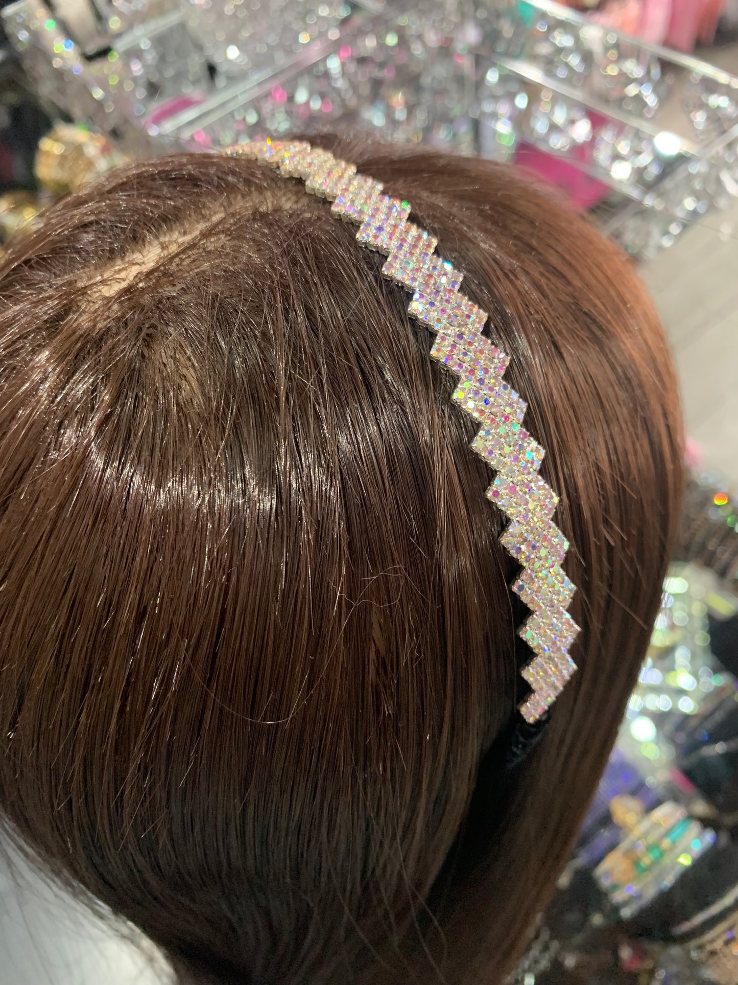 Diadema de triángulos - bling bling